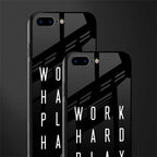 work hard play hard glass case for iphone 7 plus image-2