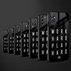 work hard play hard glass case for realme c35 image-3