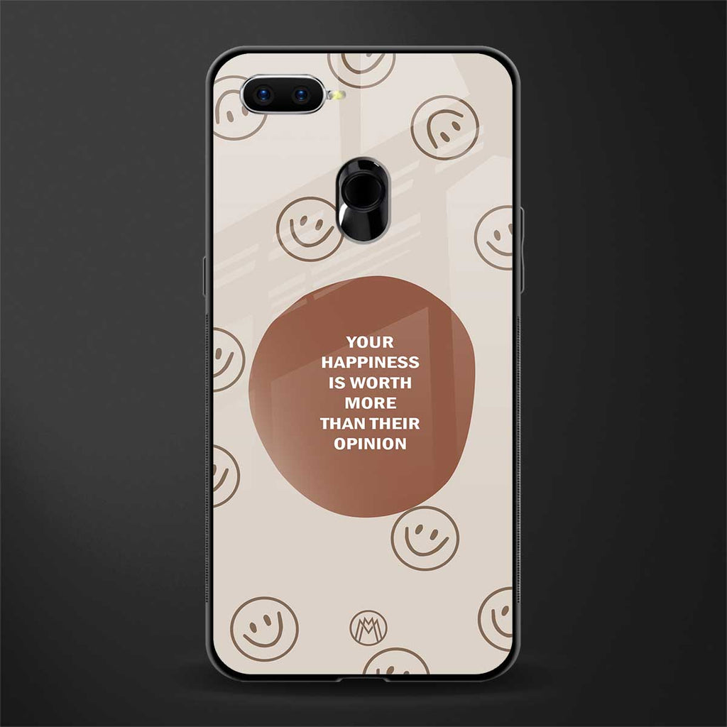worth glass case for oppo a7 image