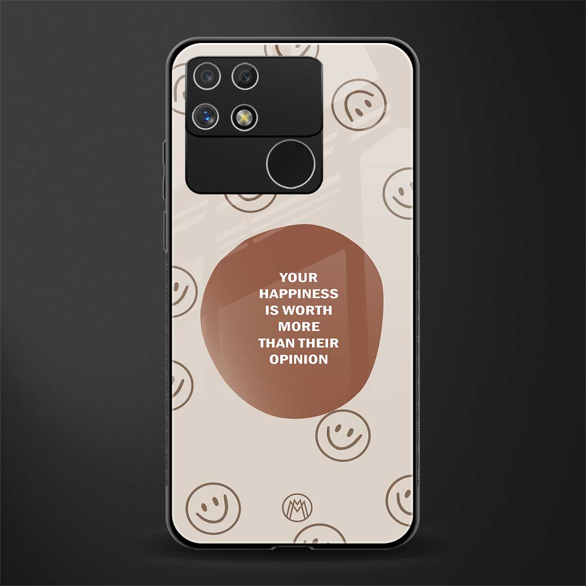 worth back phone cover | glass case for realme narzo 50a