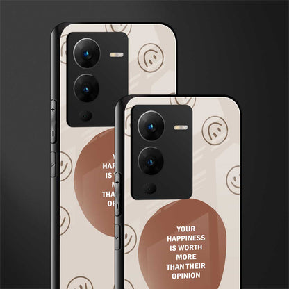 worth back phone cover | glass case for vivo v25 pro 5g