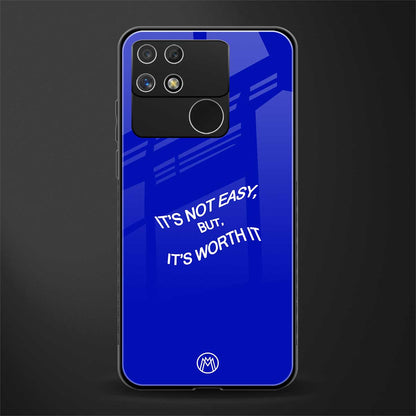 worth it back phone cover | glass case for realme narzo 50a