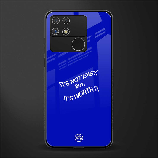worth it back phone cover | glass case for realme narzo 50a