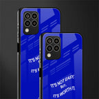 worth it back phone cover | glass case for samsung galaxy m33 5g