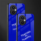 worth it back phone cover | glass case for oppo f21 pro 5g