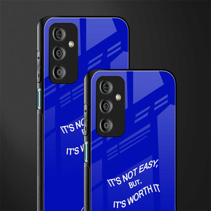 worth it back phone cover | glass case for samsung galaxy f23 5g