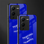worth it back phone cover | glass case for vivo v25 pro 5g