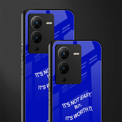 worth it back phone cover | glass case for vivo v25 pro 5g