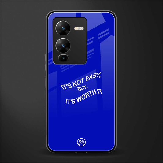 worth it back phone cover | glass case for vivo v25 pro 5g