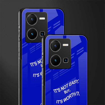 worth it back phone cover | glass case for vivo y35 4g