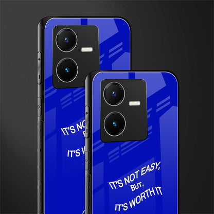 worth it back phone cover | glass case for vivo y22