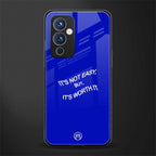 worth it back phone cover | glass case for oneplus 9