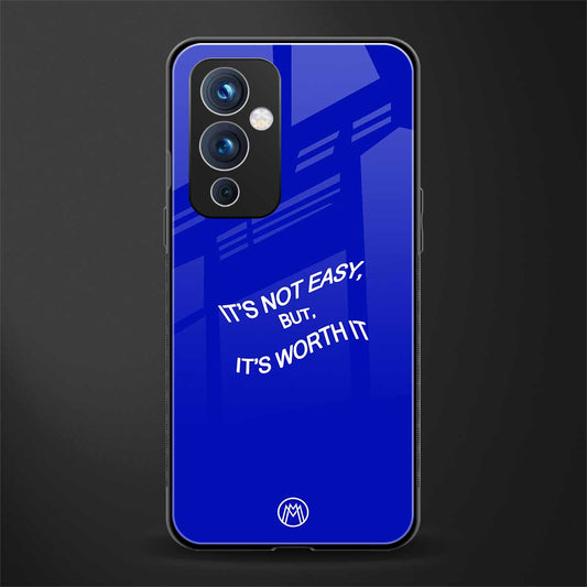 worth it back phone cover | glass case for oneplus 9