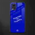 worth it back phone cover | glass case for vivo v21e 4g