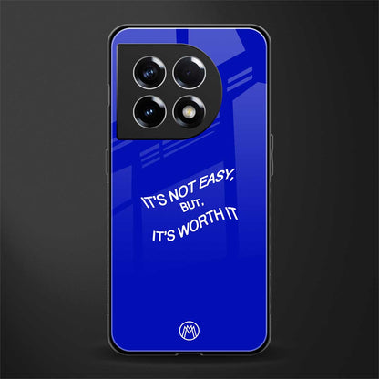 worth it back phone cover | glass case for oneplus 11