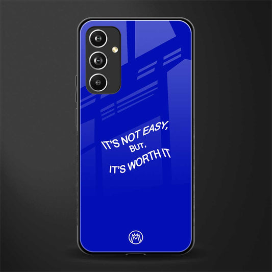 worth it back phone cover | glass case for samsung galaxy a54 5g