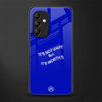 worth it back phone cover | glass case for samsung galaxy a14 5g