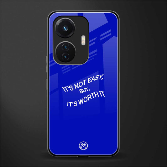 worth it back phone cover | glass case for vivo t1 44w 4g