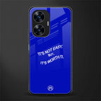 worth it back phone cover | glass case for realme c55