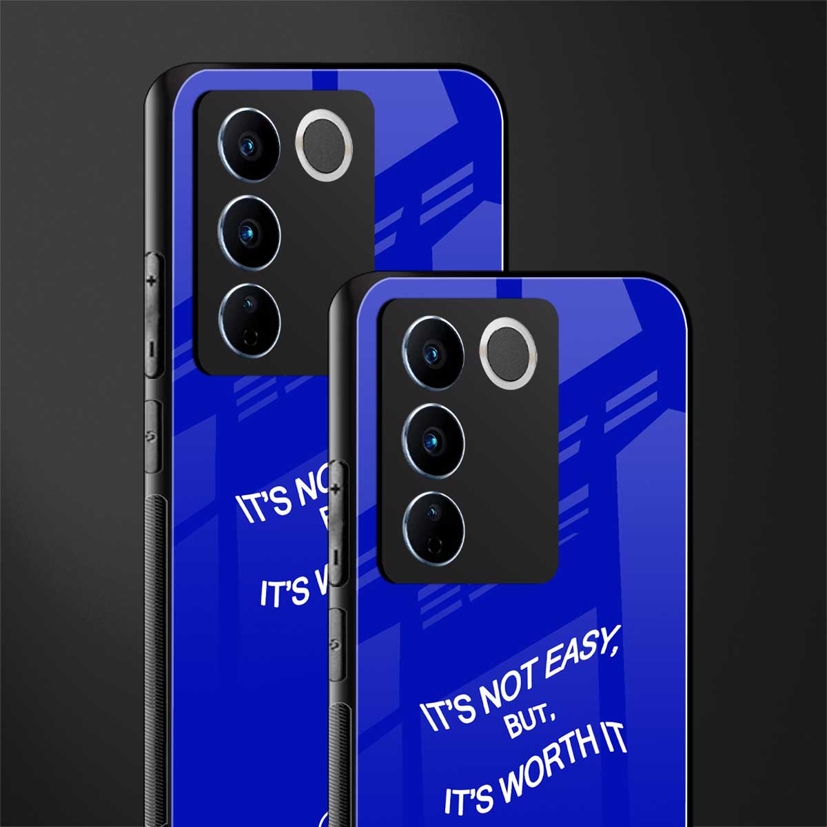 worth it back phone cover | glass case for vivo v27 pro 5g