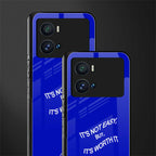 worth it back phone cover | glass case for iQOO 9 Pro