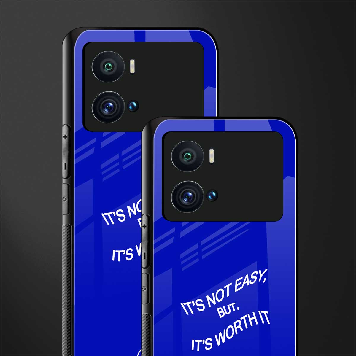 worth it back phone cover | glass case for iQOO 9 Pro