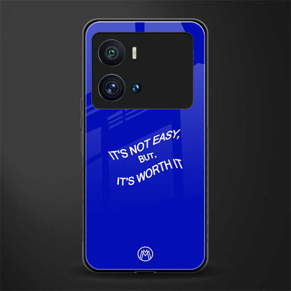 worth it back phone cover | glass case for iQOO 9 Pro