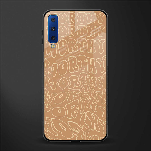 worthy glass case for samsung galaxy a7 2018 image