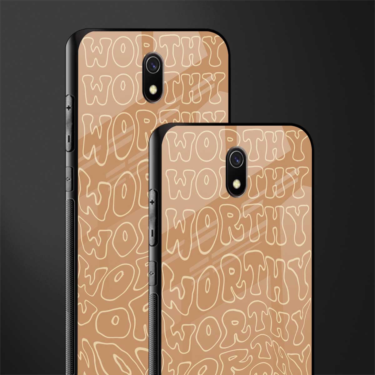 worthy glass case for redmi 8a image-2