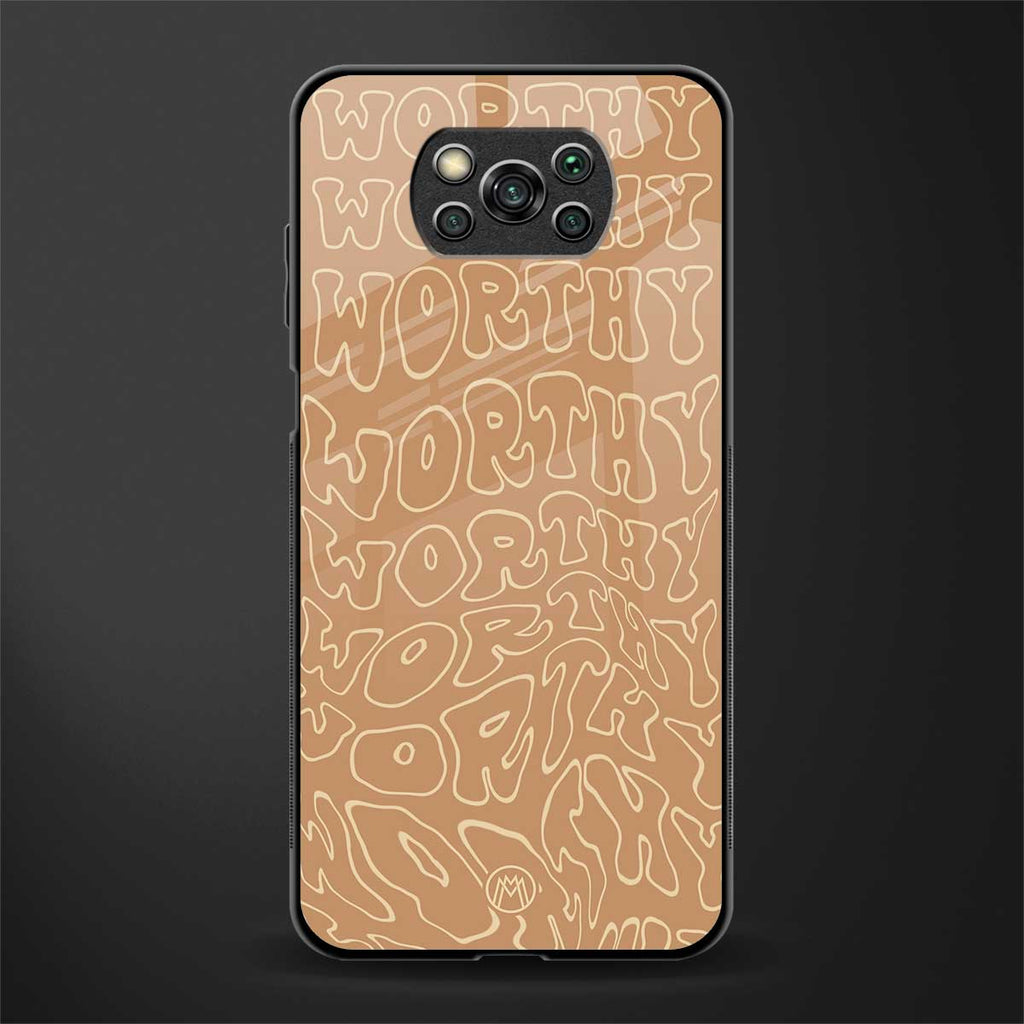 worthy glass case for poco x3 image