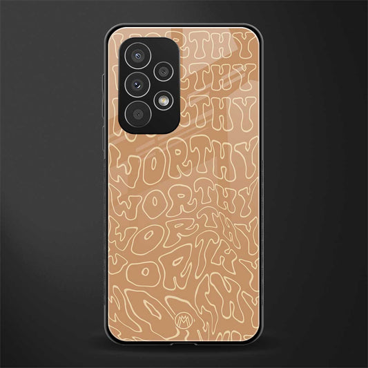 worthy back phone cover | glass case for samsung galaxy a23