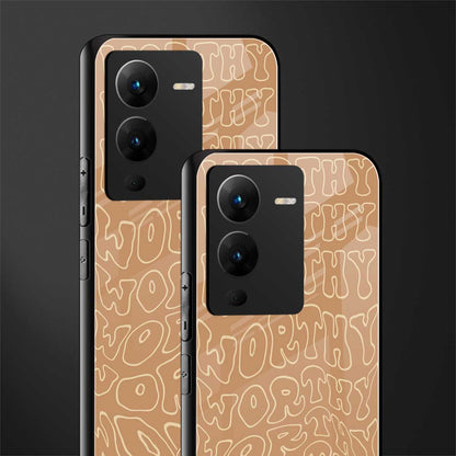 worthy back phone cover | glass case for vivo v25 pro 5g