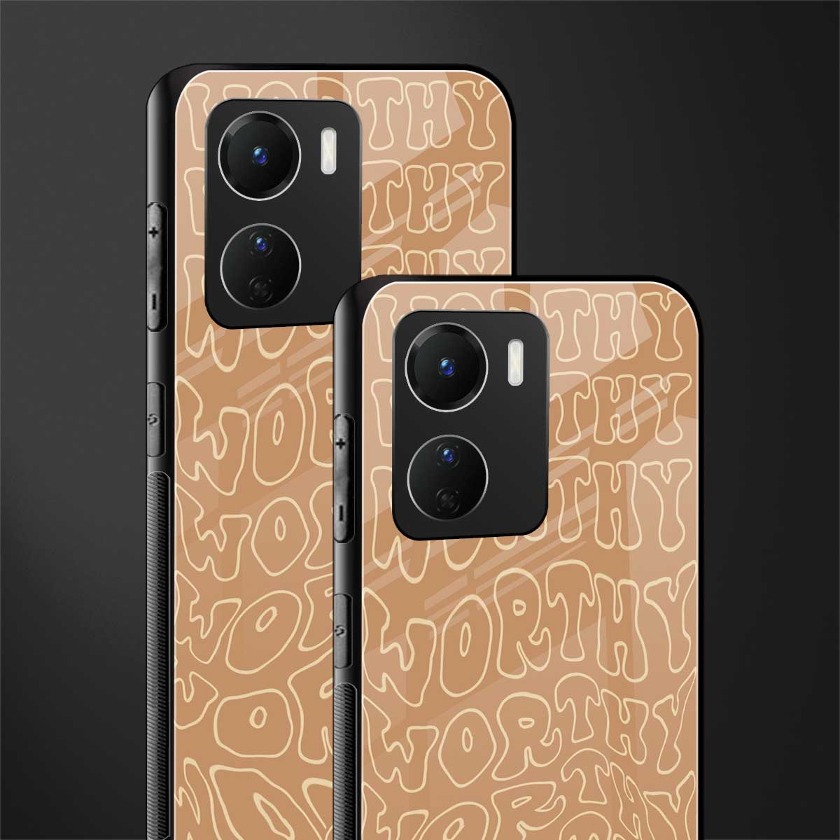 worthy back phone cover | glass case for vivo y16