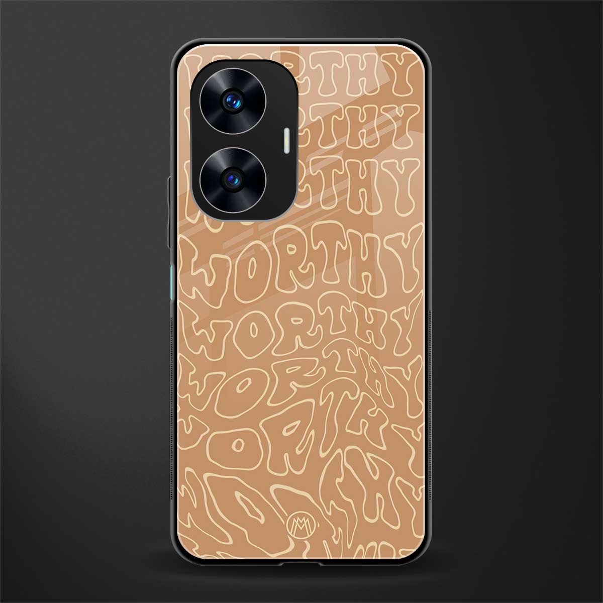 worthy back phone cover | glass case for realme c55