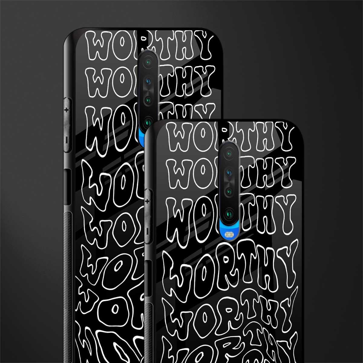 worthy black glass case for poco x2 image-2