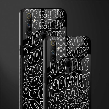 worthy black glass case for realme narzo 20a image-2