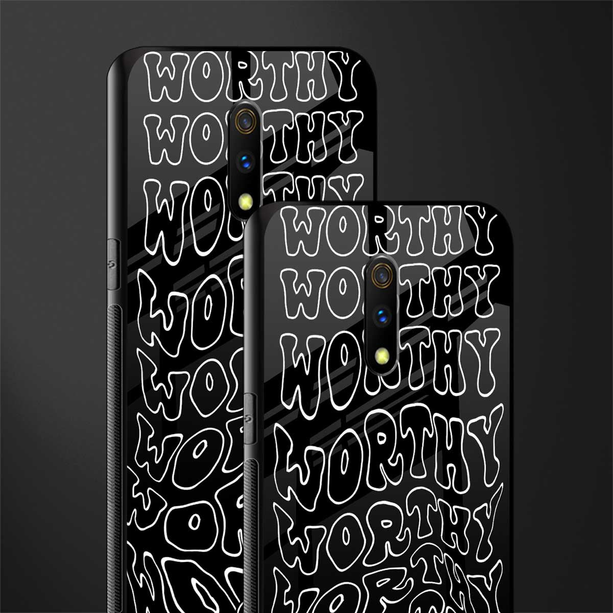 worthy black glass case for oppo k3 image-2