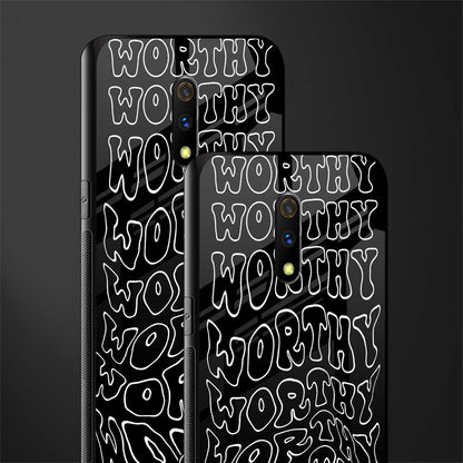 worthy black glass case for oppo k3 image-2