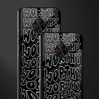 worthy black glass case for vivo s1 pro image-2