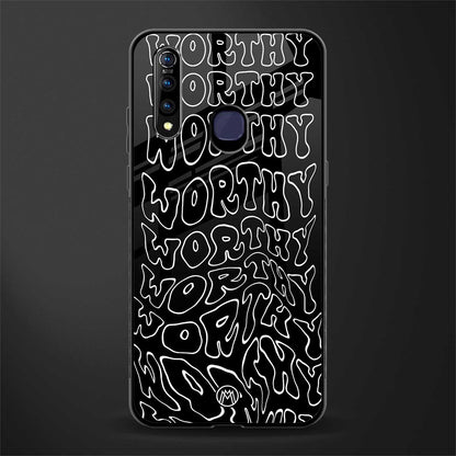 worthy black glass case for vivo z1 pro image