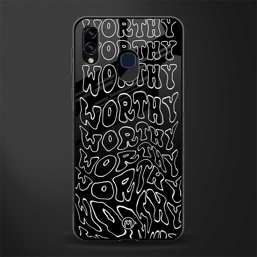 worthy black glass case for samsung galaxy m10s image
