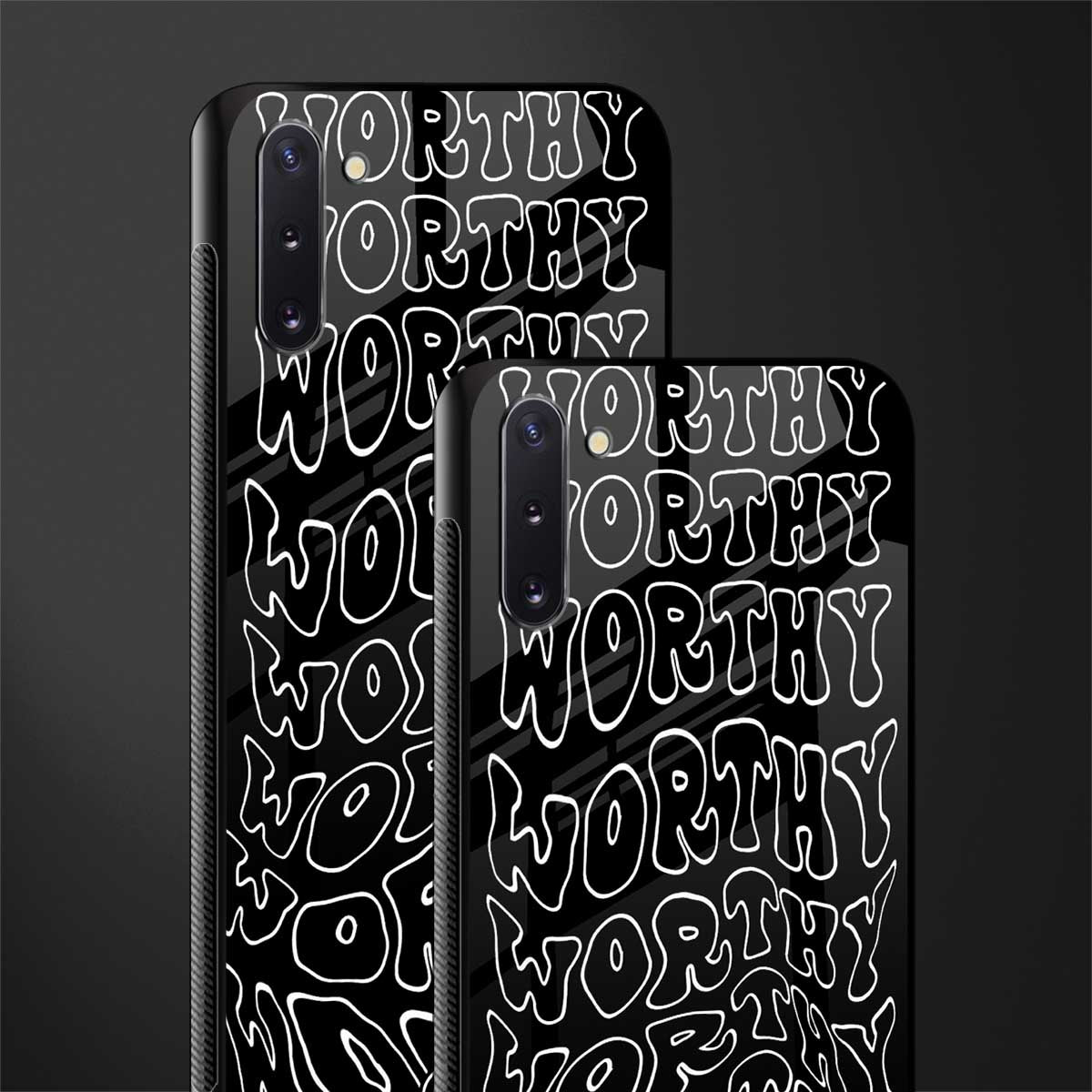worthy black glass case for samsung galaxy note 10 image-2