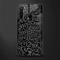 worthy black glass case for redmi note 8 image