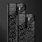 worthy black glass case for redmi note 8 pro image-2