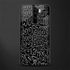 worthy black glass case for redmi note 8 pro image