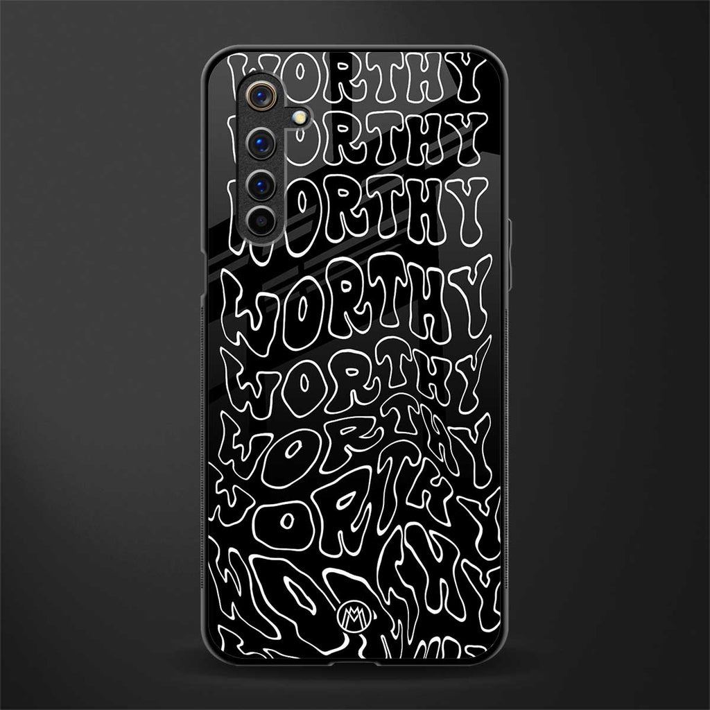 worthy black glass case for realme 6 pro image