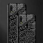 worthy black glass case for redmi note 7 pro image-2