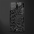 worthy black glass case for redmi 8 image