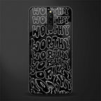 worthy black glass case for redmi 8 image