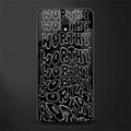 worthy black glass case for redmi 8a image